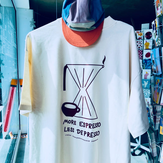 Oversize T-Shirt Espresso Natural Raw