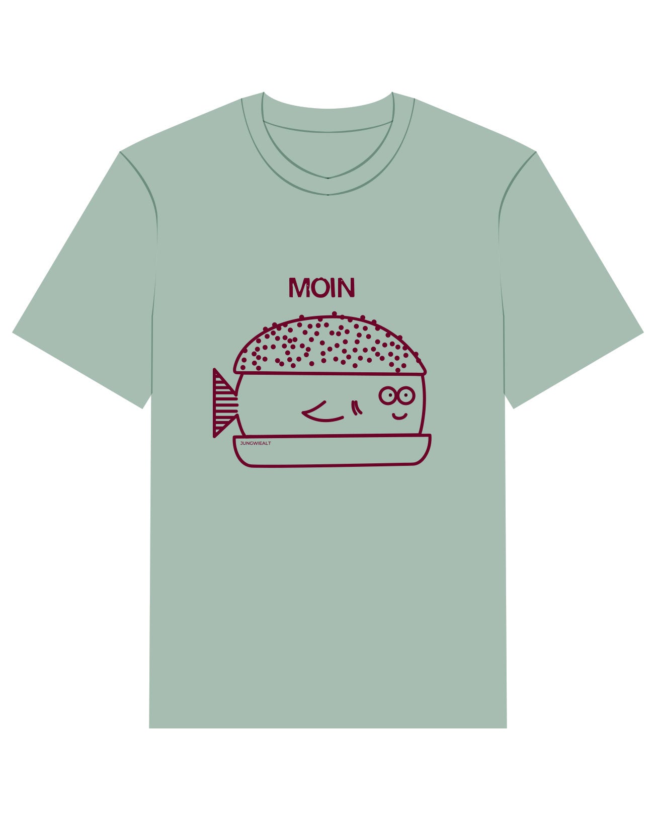 Regular T-Shirt Fischbrötchen Aloe