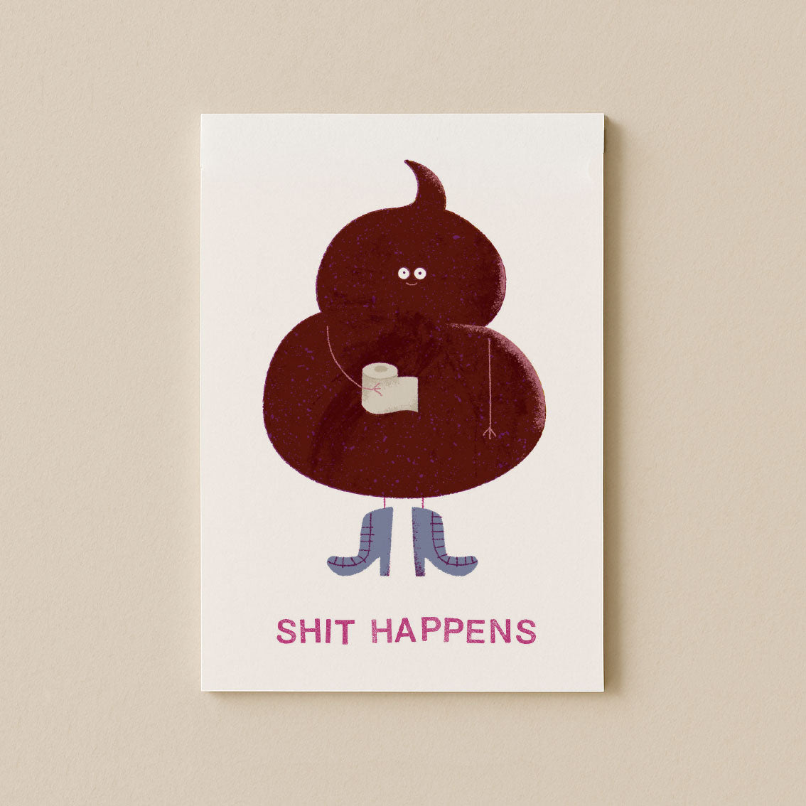Shit Happens Postkarte DIN A6