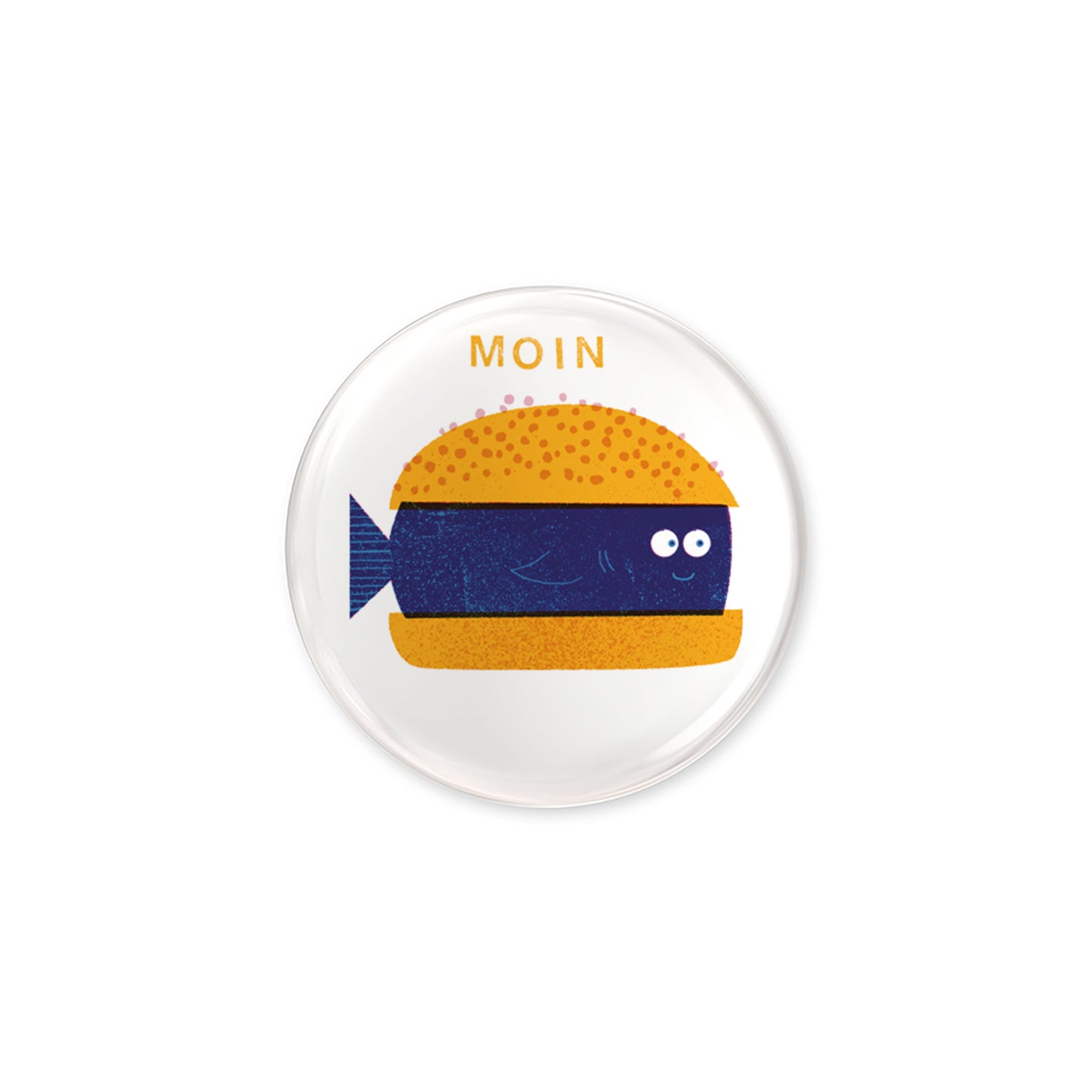 Magnet Fischbrötchen Button