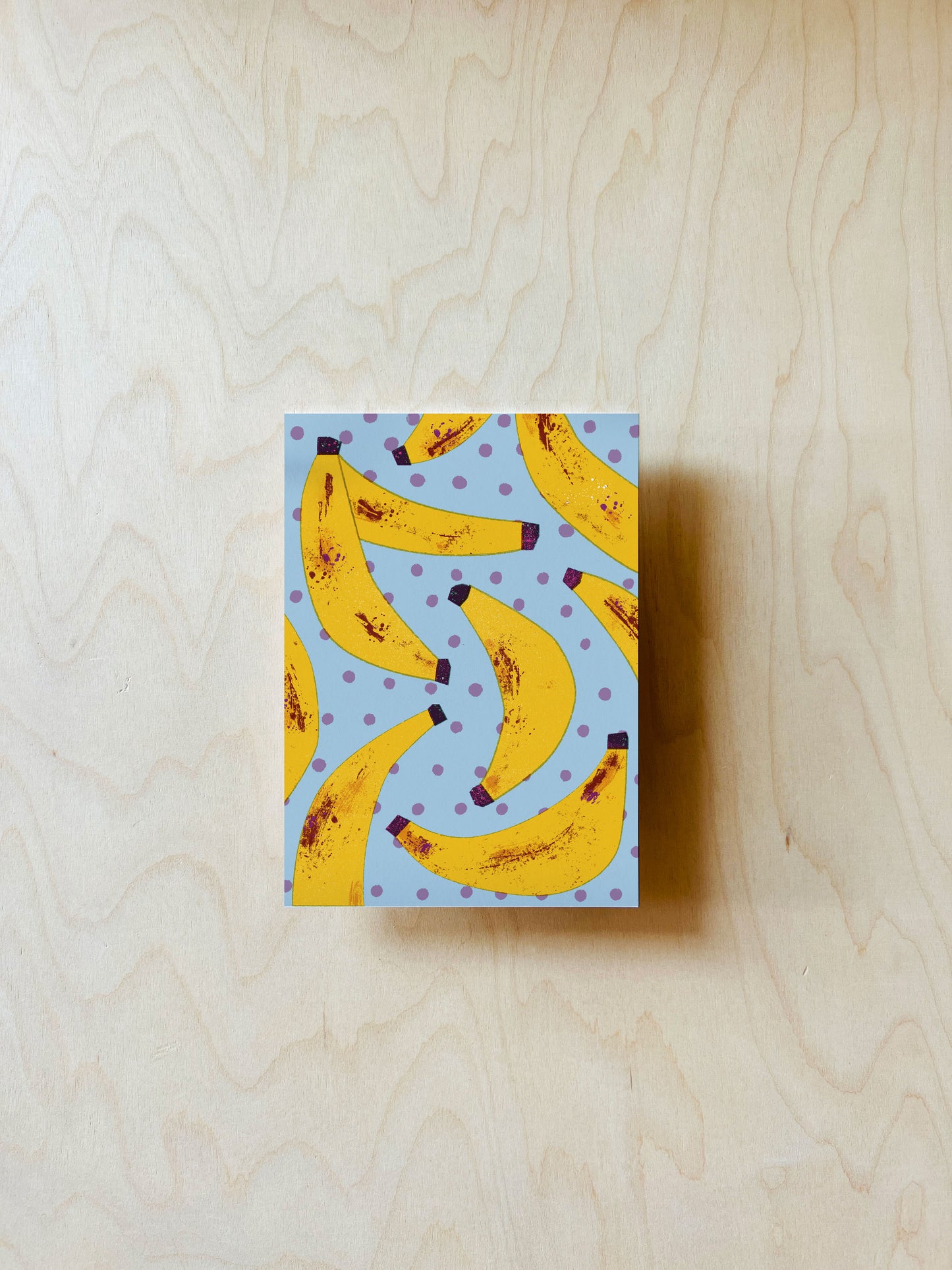 Banane Postkarte DIN A6