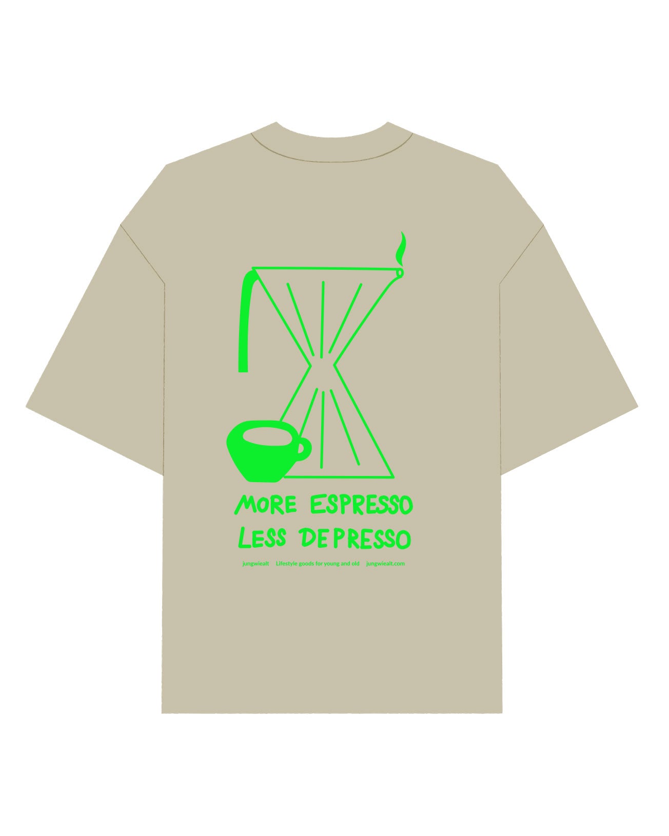 Oversize T-Shirt Neon Espresso Stone