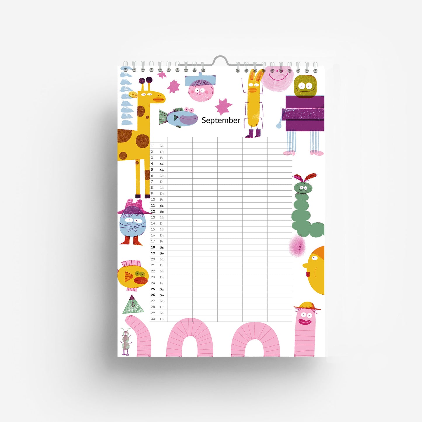 2027 Familien Kalender DIN A4