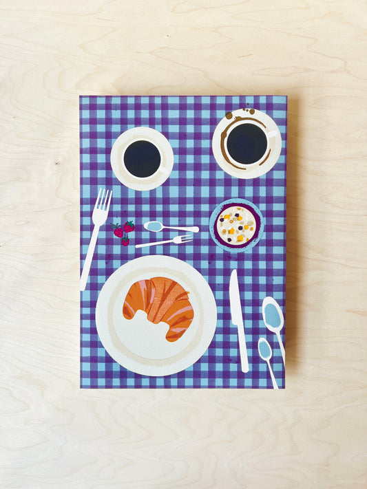 Kaffee Frühstück Fine Art Druck DIN A3
