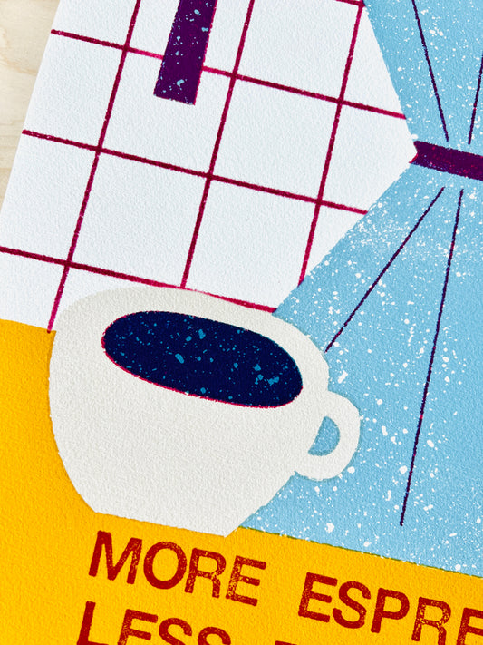 Espresso Fine Art Druck DIN A3