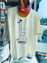 Laden Sie das Bild in den Galerie-Viewer, Oversize T-Shirt Take It Easy Natural Raw