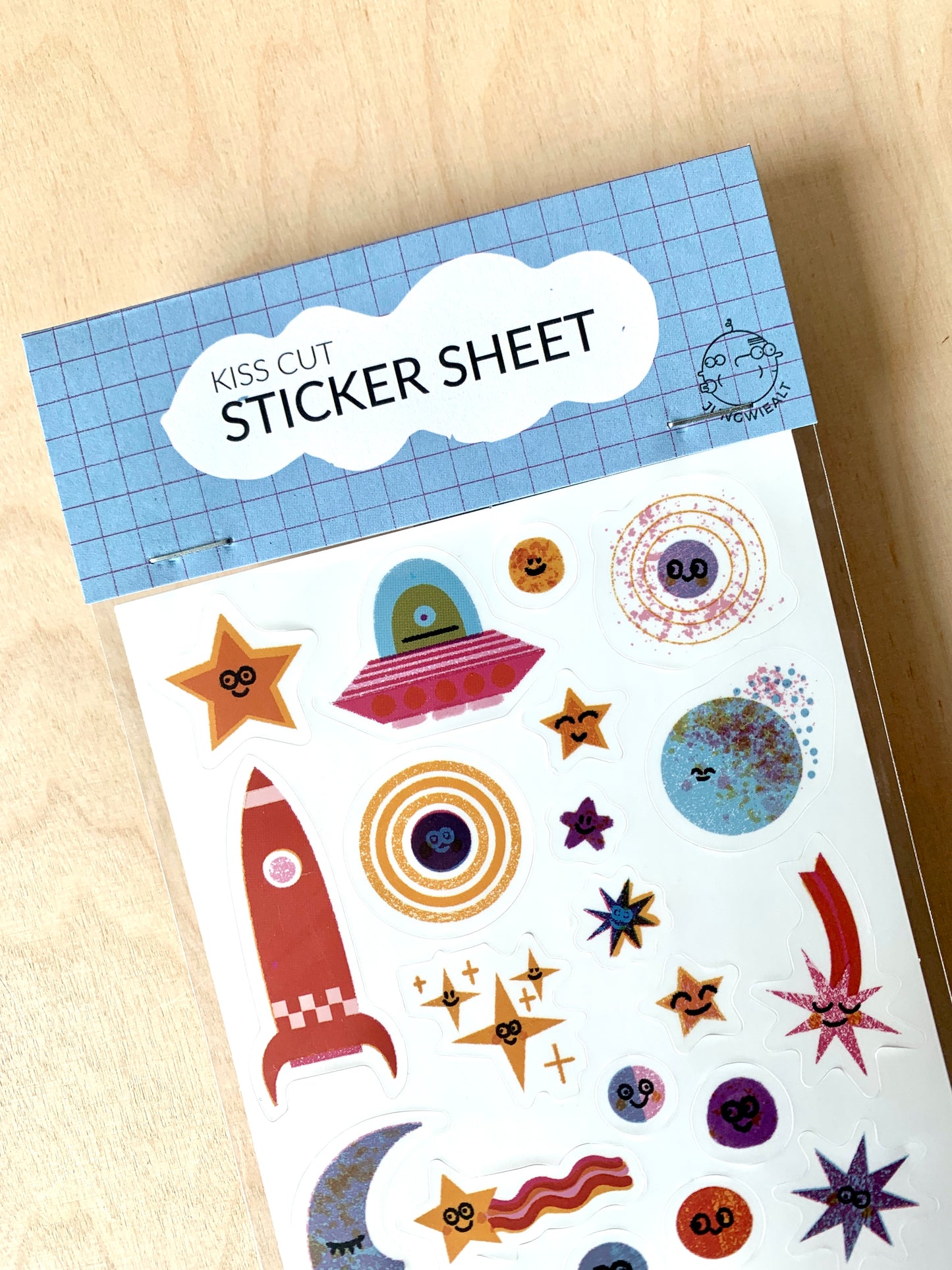 Space Kiss Cut Sticker Sheet