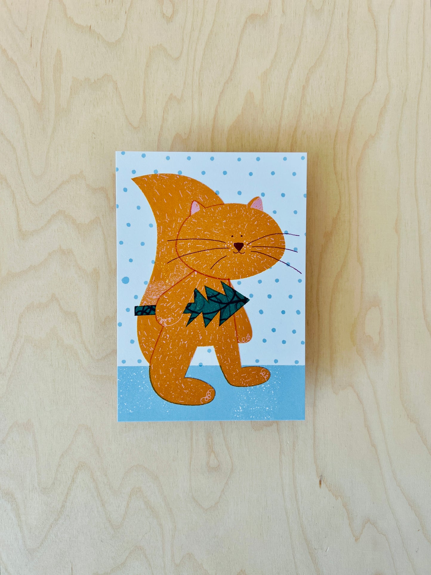 Weihnachtseichhörnchen Postkarte DIN A6