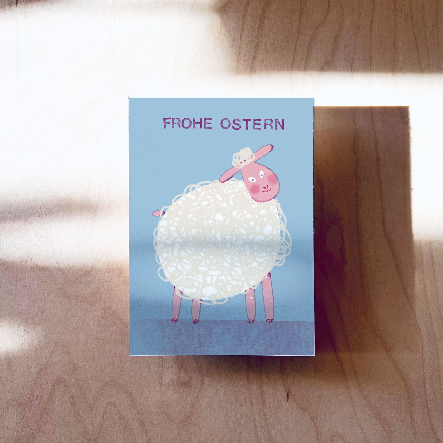 Osterlamm Postkarte DIN A6