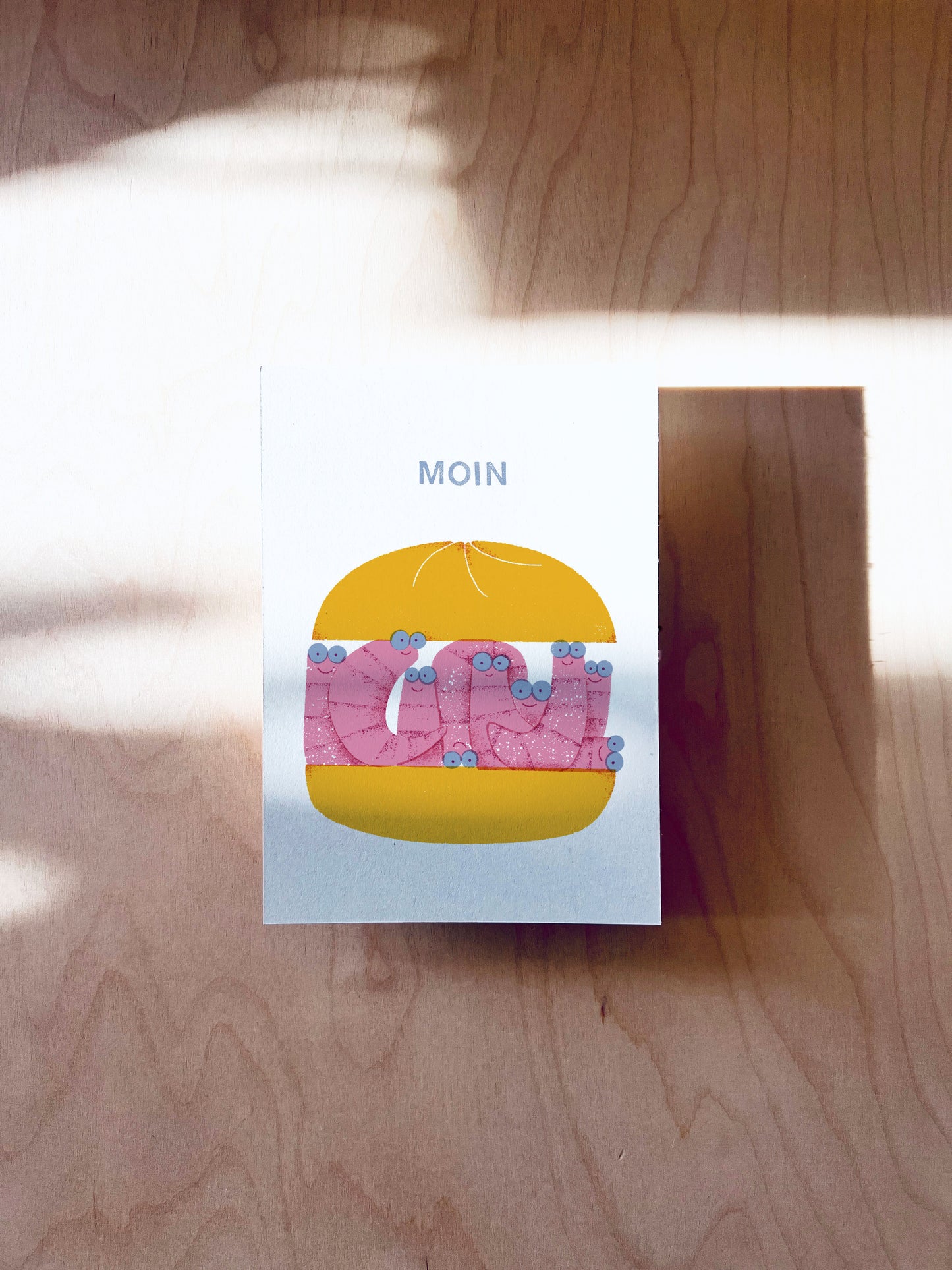 Krabbenbrötchen Postkarte DIN A6