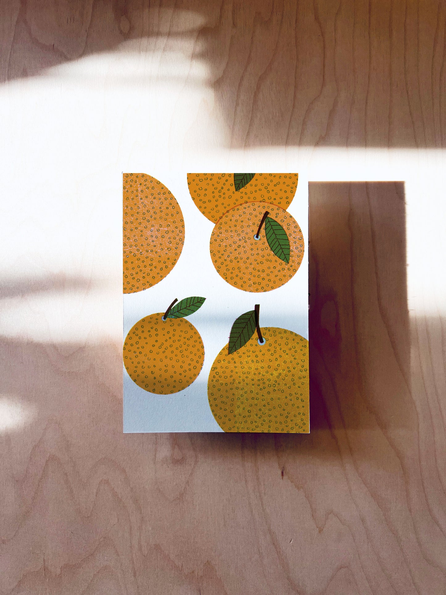 Orangen Postkarte DIN A6