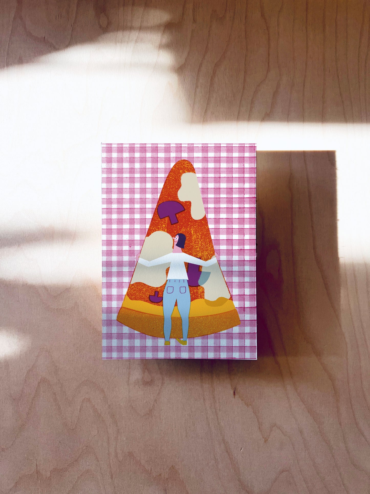 Pizzaliebe Postkarte DIN A6