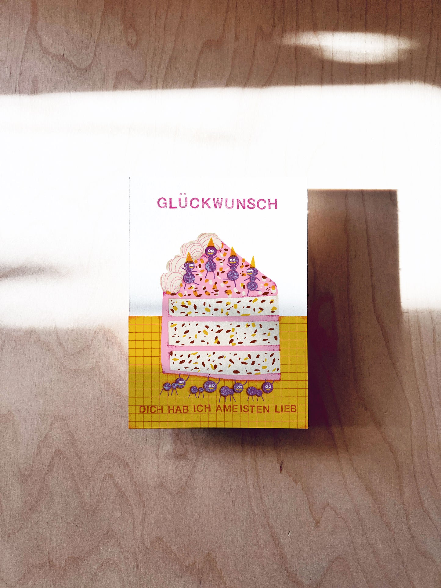Ameisen Geburtstag Postkarte DIN A6