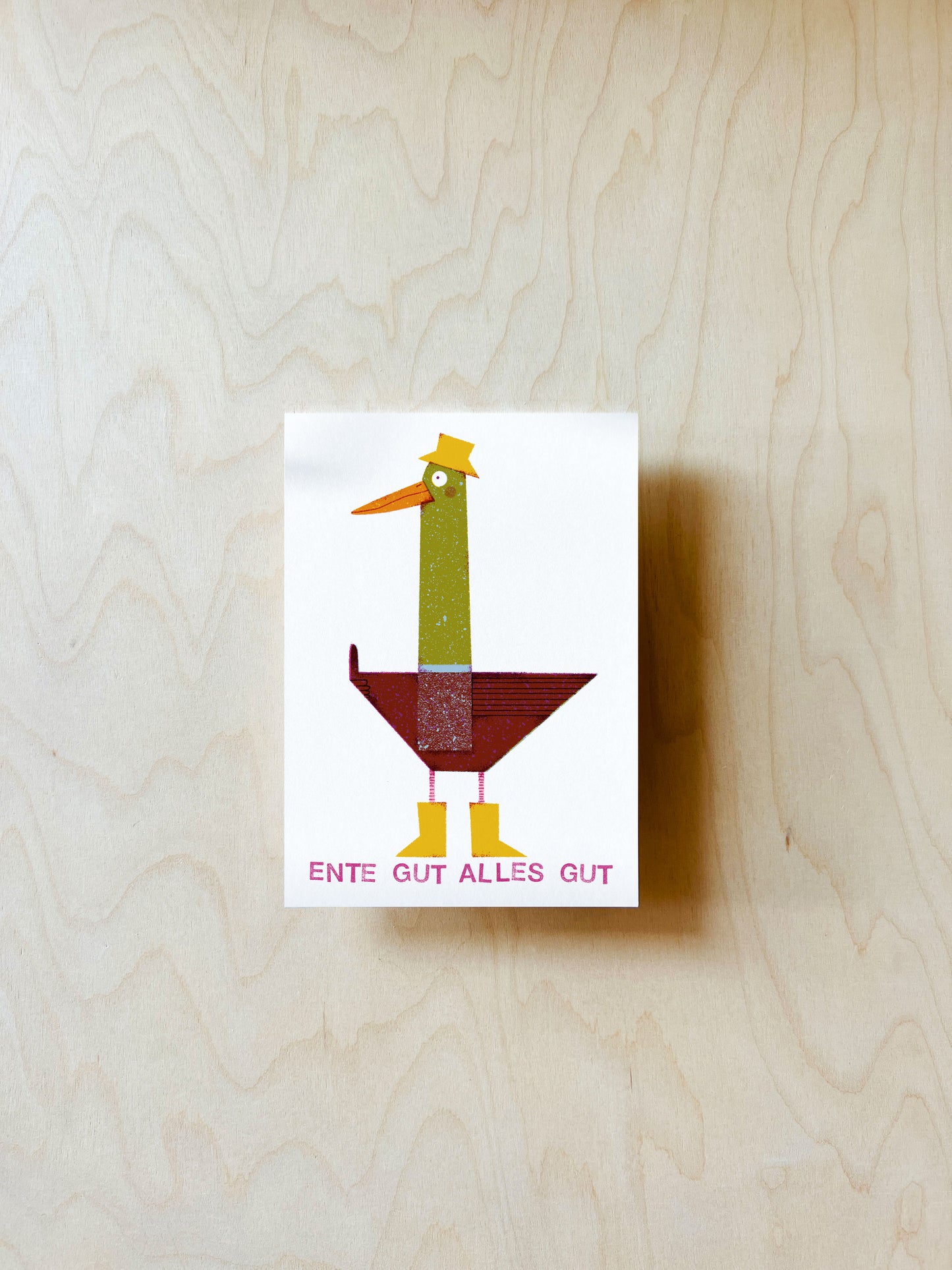 Ente Gut Alles Gut Postkarte DIN A6