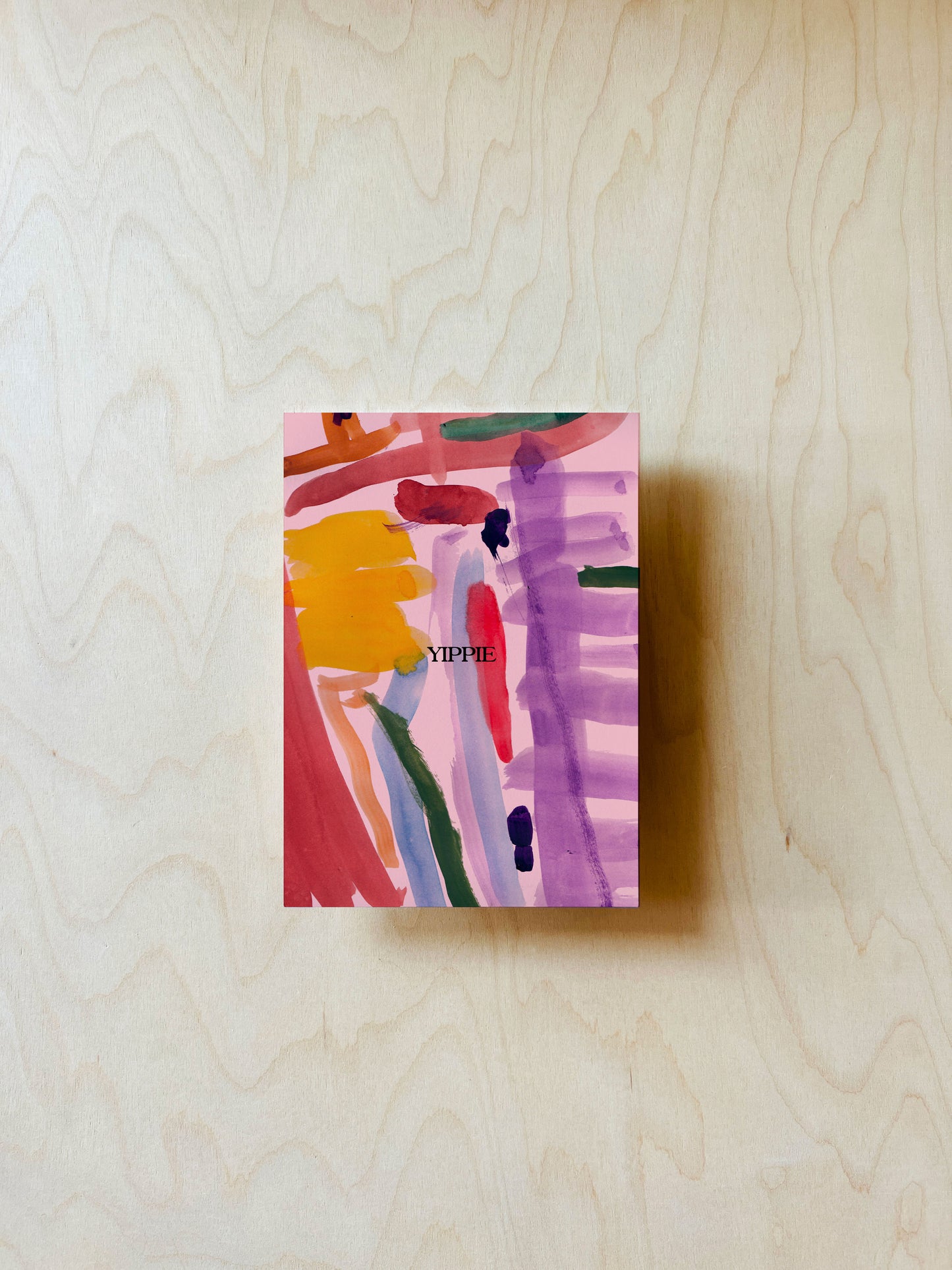 Abstrakt Yippie Postkarte DIN A6