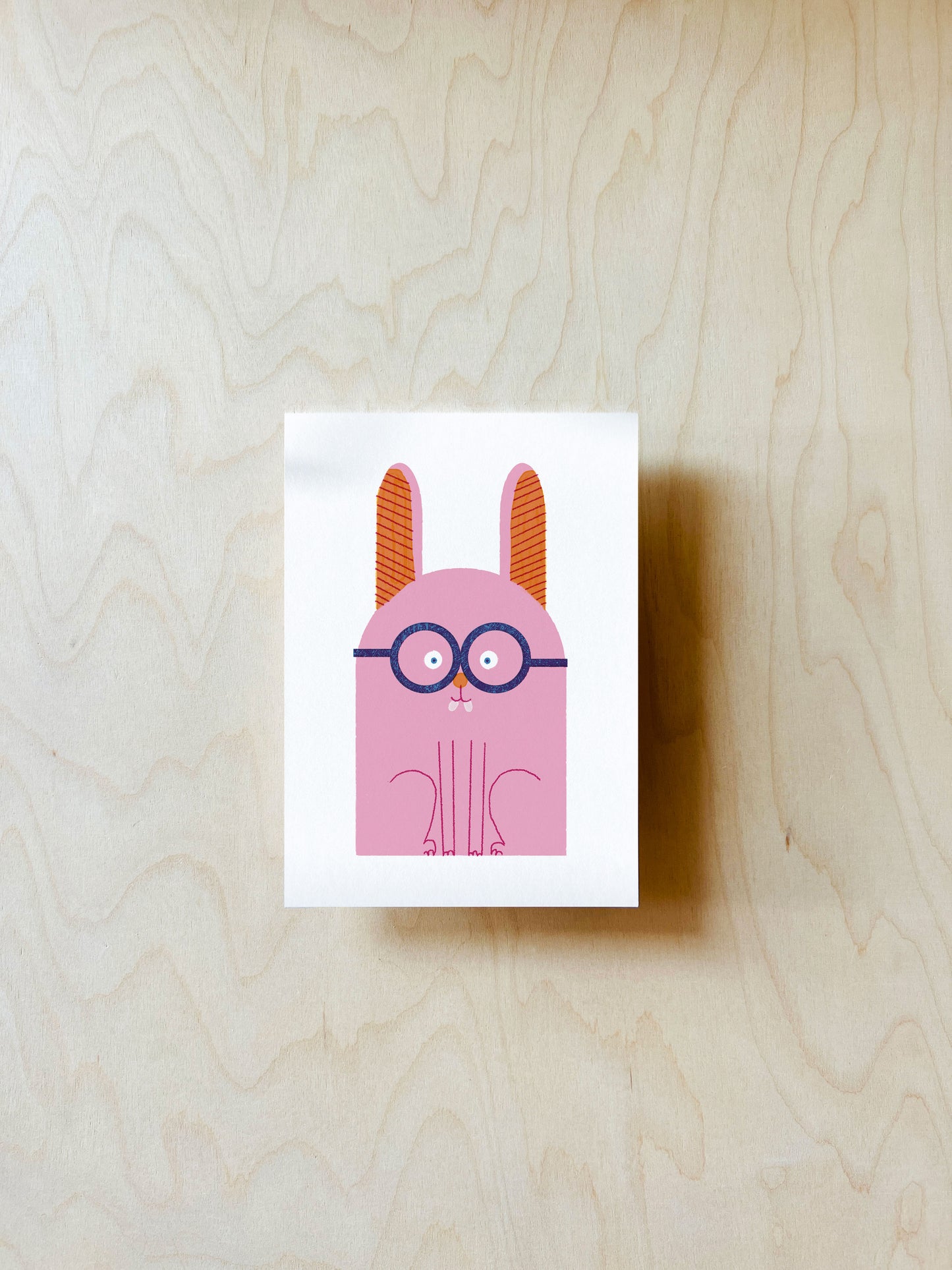 Häschen Postkarte DIN A6