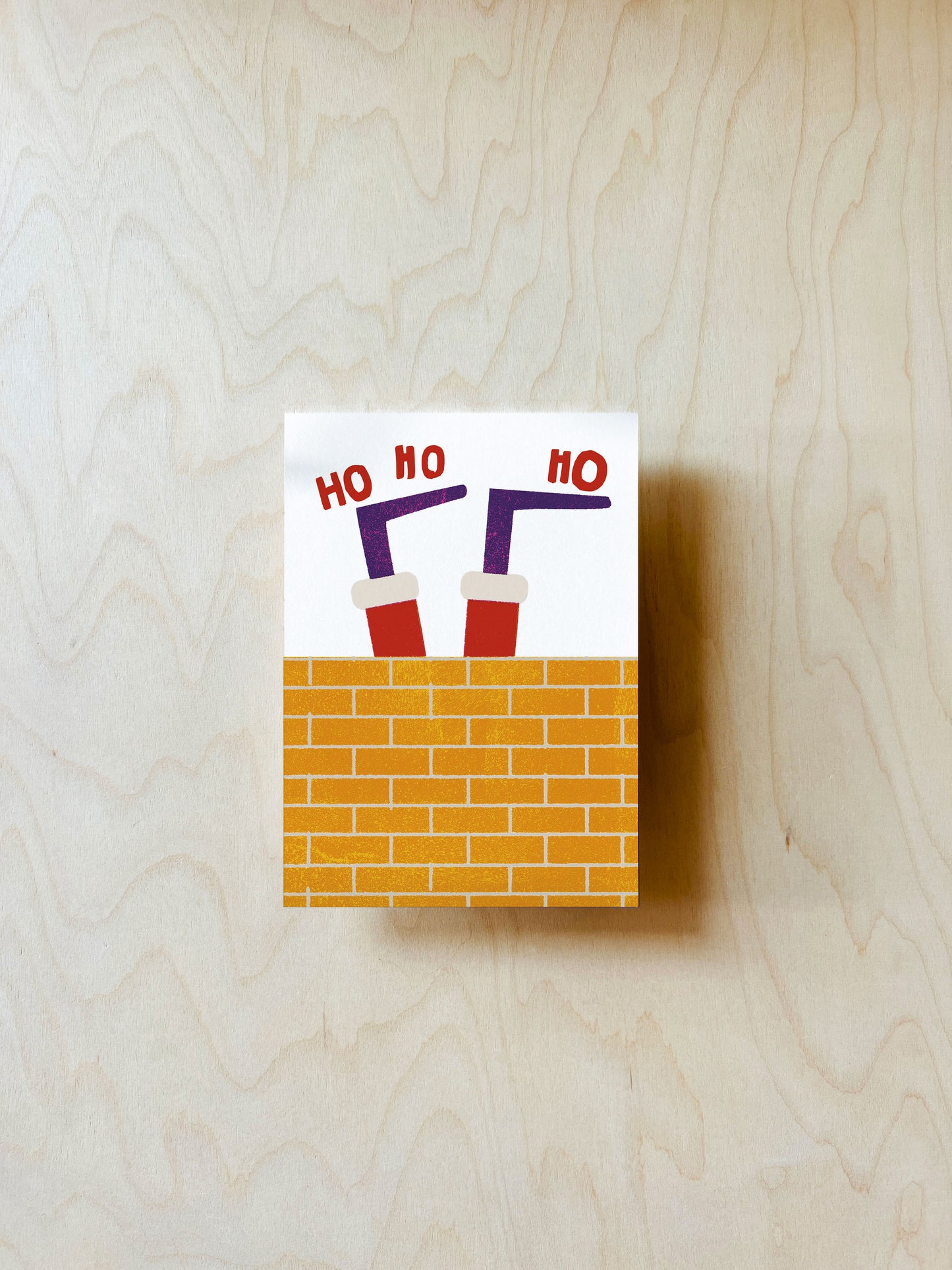 Santa Schornstein Postkarte DIN A6
