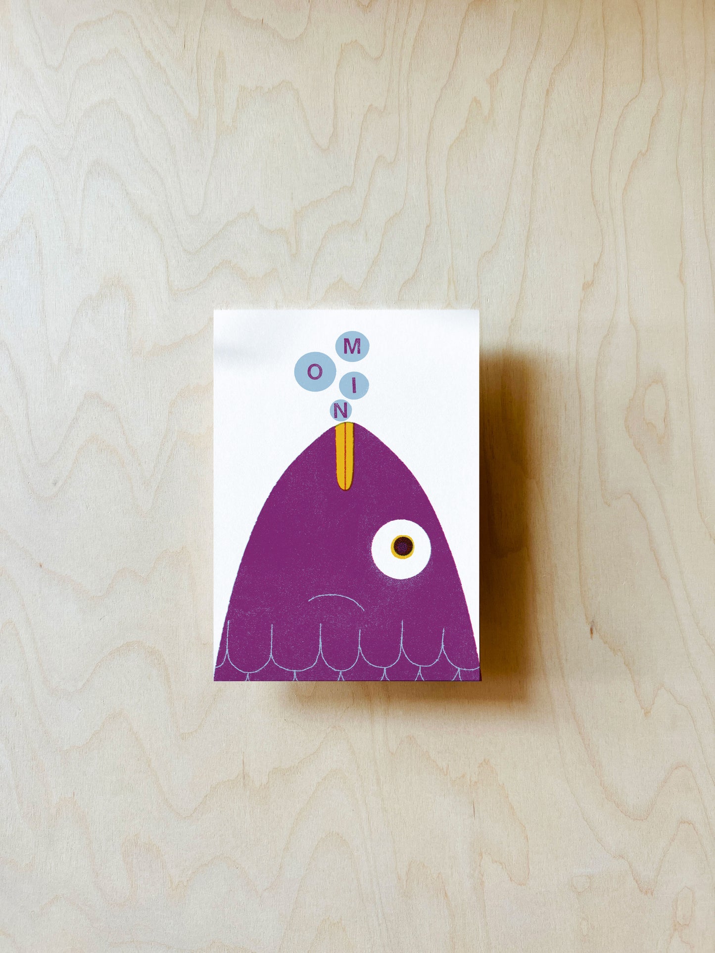 Moin Fisch Postkarte DIN A6