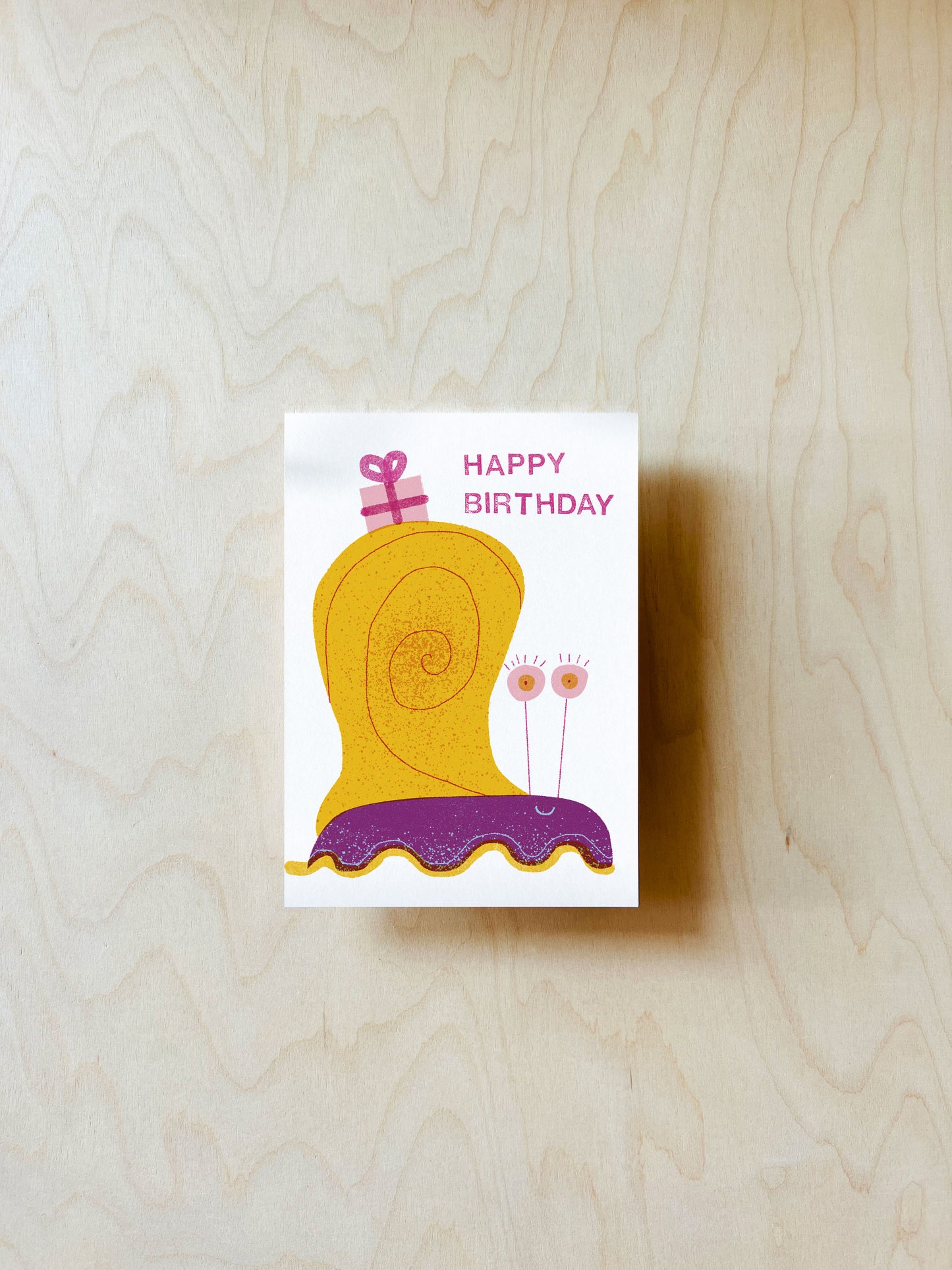 Geburtstagsschnecke Postkarte DIN A6