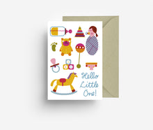 Laden Sie das Bild in den Galerie-Viewer, Baby Greeting Card Set jungwiealt