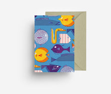 Laden Sie das Bild in den Galerie-Viewer, Birthday Fishes Greeting Card jungwiealt