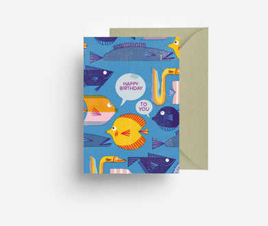 Birthday Fishes Greeting Card jungwiealt