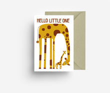 Laden Sie das Bild in den Galerie-Viewer, Giraffe Greeting Card jungwiealt
