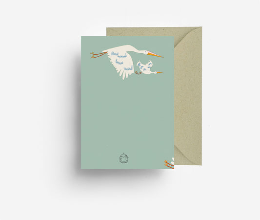 Stork Swarm Greeting Card jungwiealt