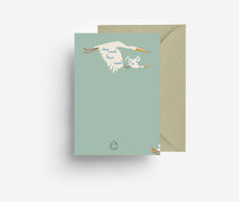 Laden Sie das Bild in den Galerie-Viewer, Stork Swarm Greeting Card jungwiealt