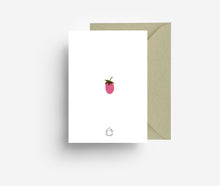 Laden Sie das Bild in den Galerie-Viewer, Strawberries Greeting Card jungwiealt