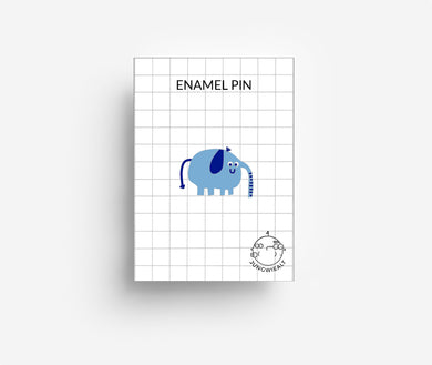 Elefant Emaille Pin