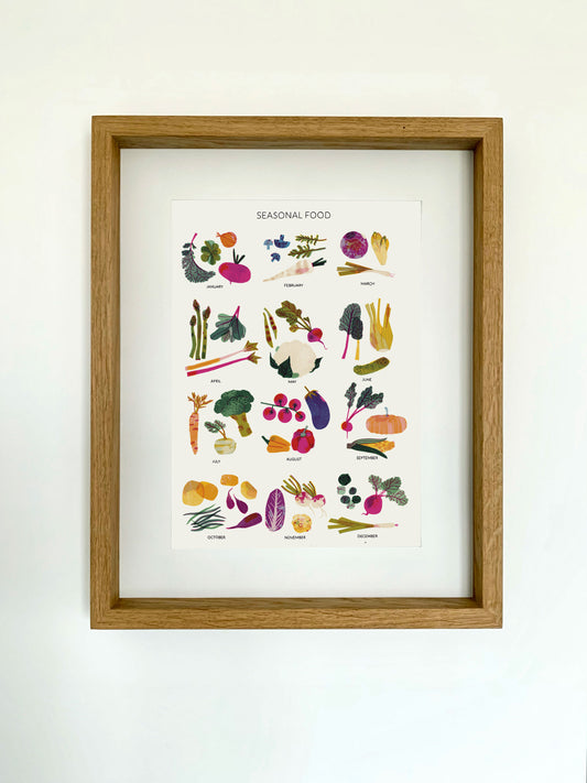 framed Seasonal Food Digital Print DIN A3 jungwiealt