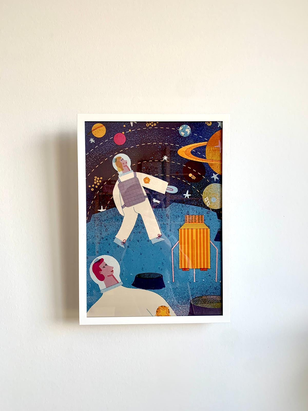 framed Moon Digital Print DIN A3 jungwiealt