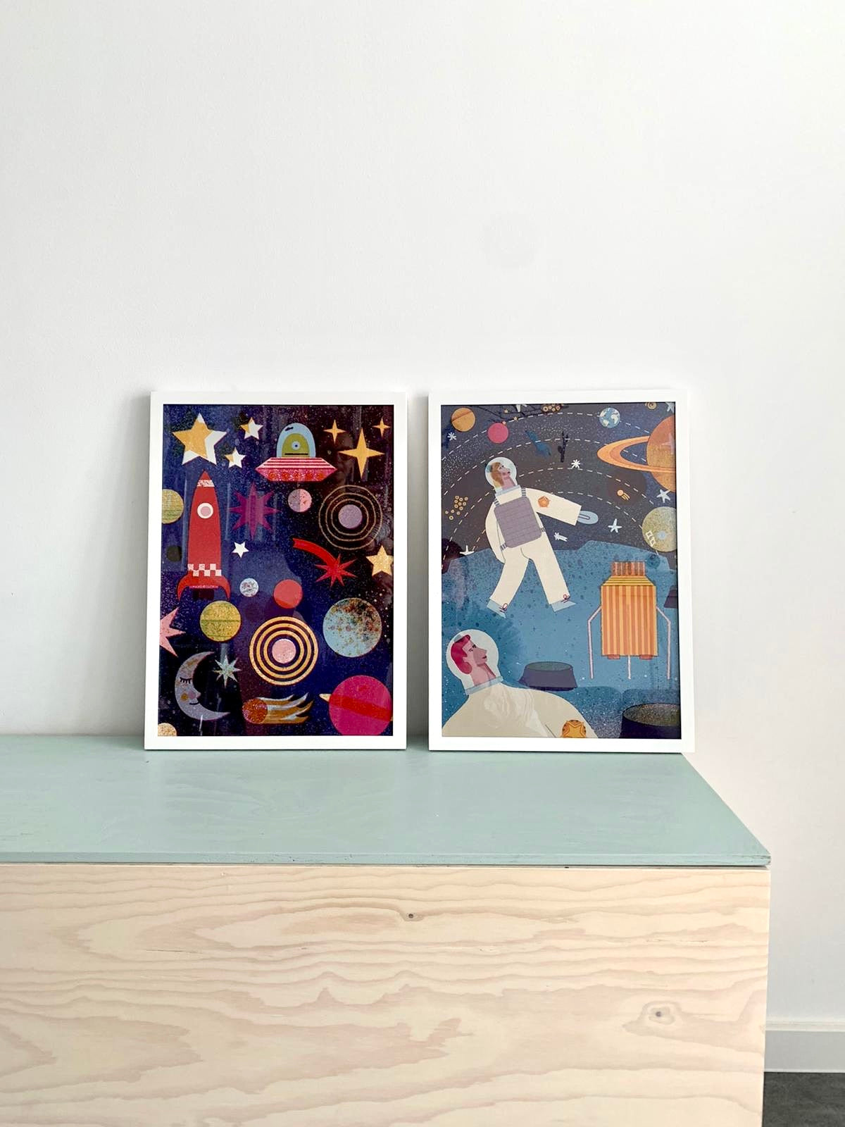 framed Outer Space Digital Print DIN A3 jungwiealt