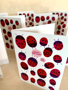 Ladybugs Greeting Card jungwiealt