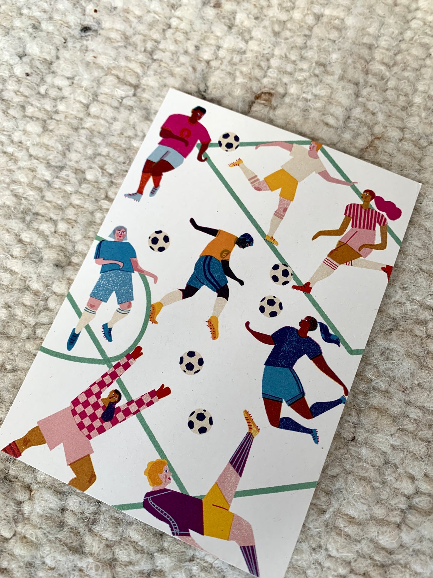Fußball Postkarte DIN A6