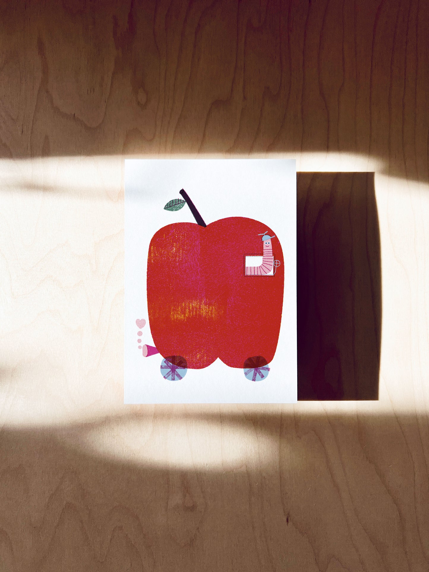 Apfelfahrt Postkarte DIN A6