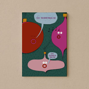 Oh Tannenbaum Postkarte DIN A6