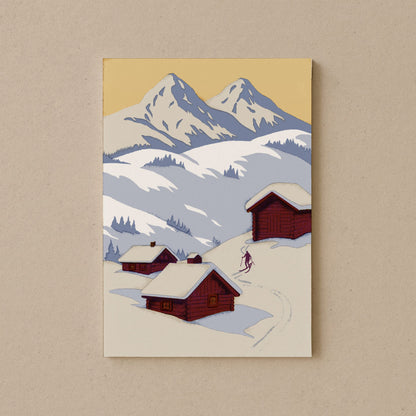 Berghütten Postkarte DIN A6