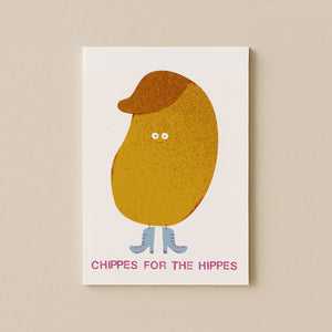 Chippes for the Hippes Postcard DIN A6