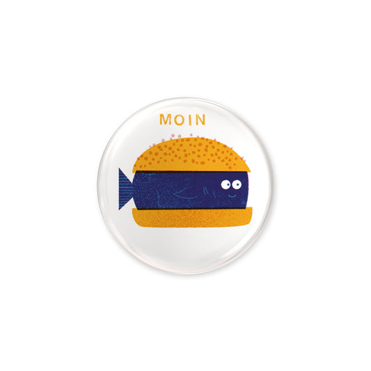Magnet Fischbrötchen Button