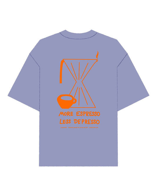 Oversize T-Shirt Neon Espresso Violet