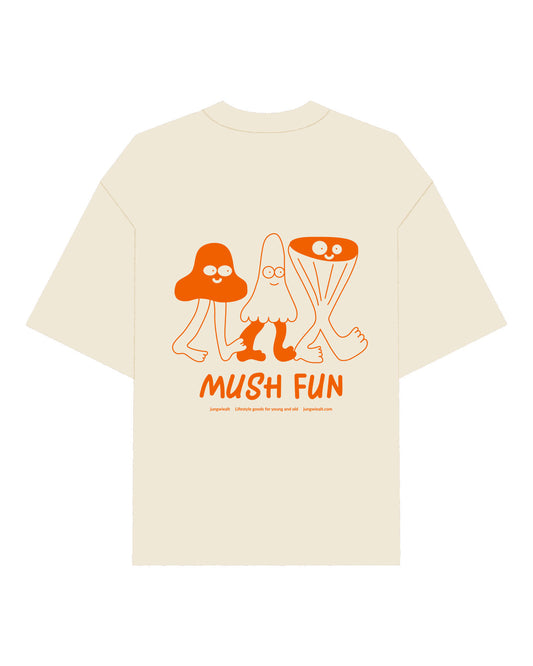 Oversize T-Shirt Mush Fun Cream