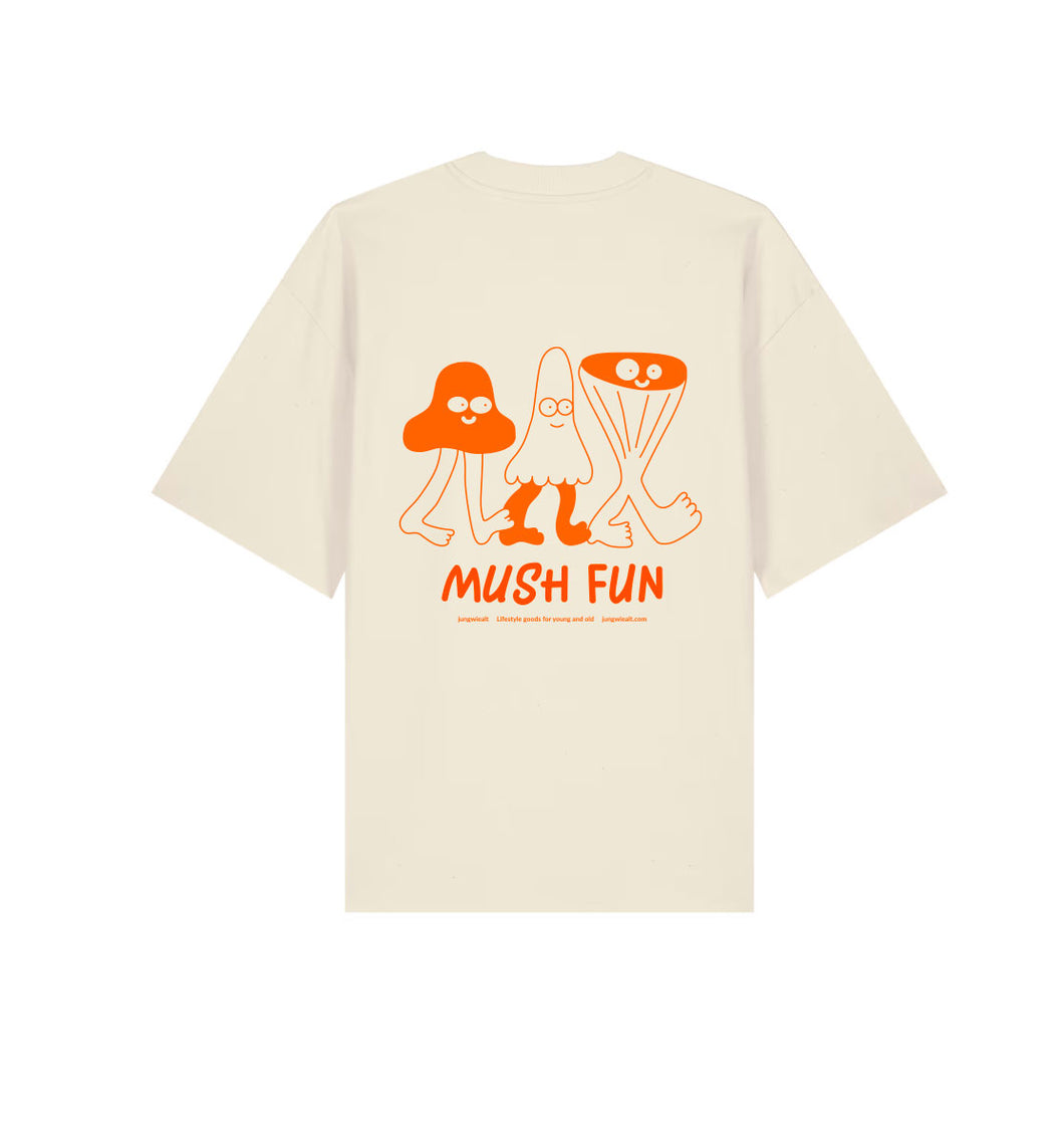 Oversize T-Shirt Mush Fun Cream