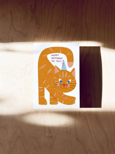 Birthday Kitty Postcard DIN A6