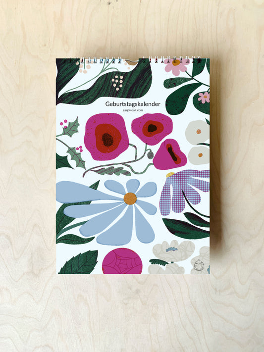 Blumen Immerwährender Geburtstagskalender