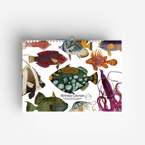 Perpetual Fish Birthday Calendar