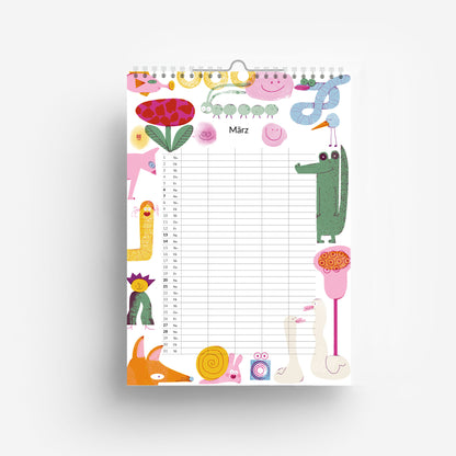 2027 Familien Kalender DIN A4