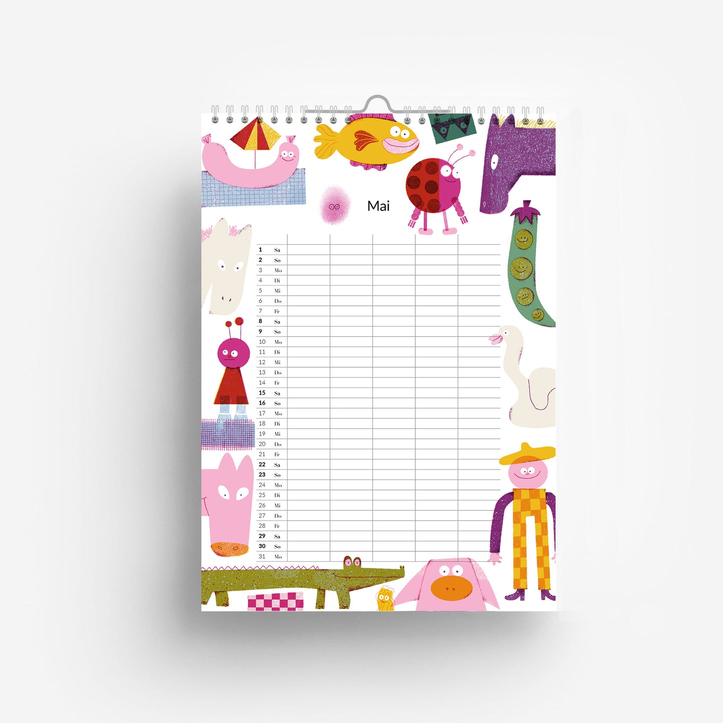 2027 Familien Kalender DIN A4