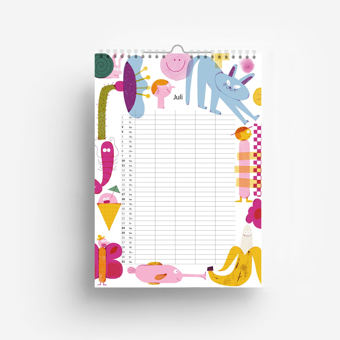 2027 Familien Kalender DIN A4